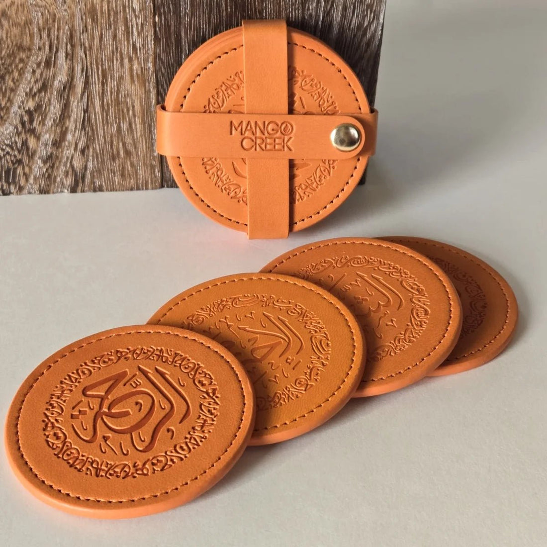 Leather Coaster Set - Mango Creek | Seemi&