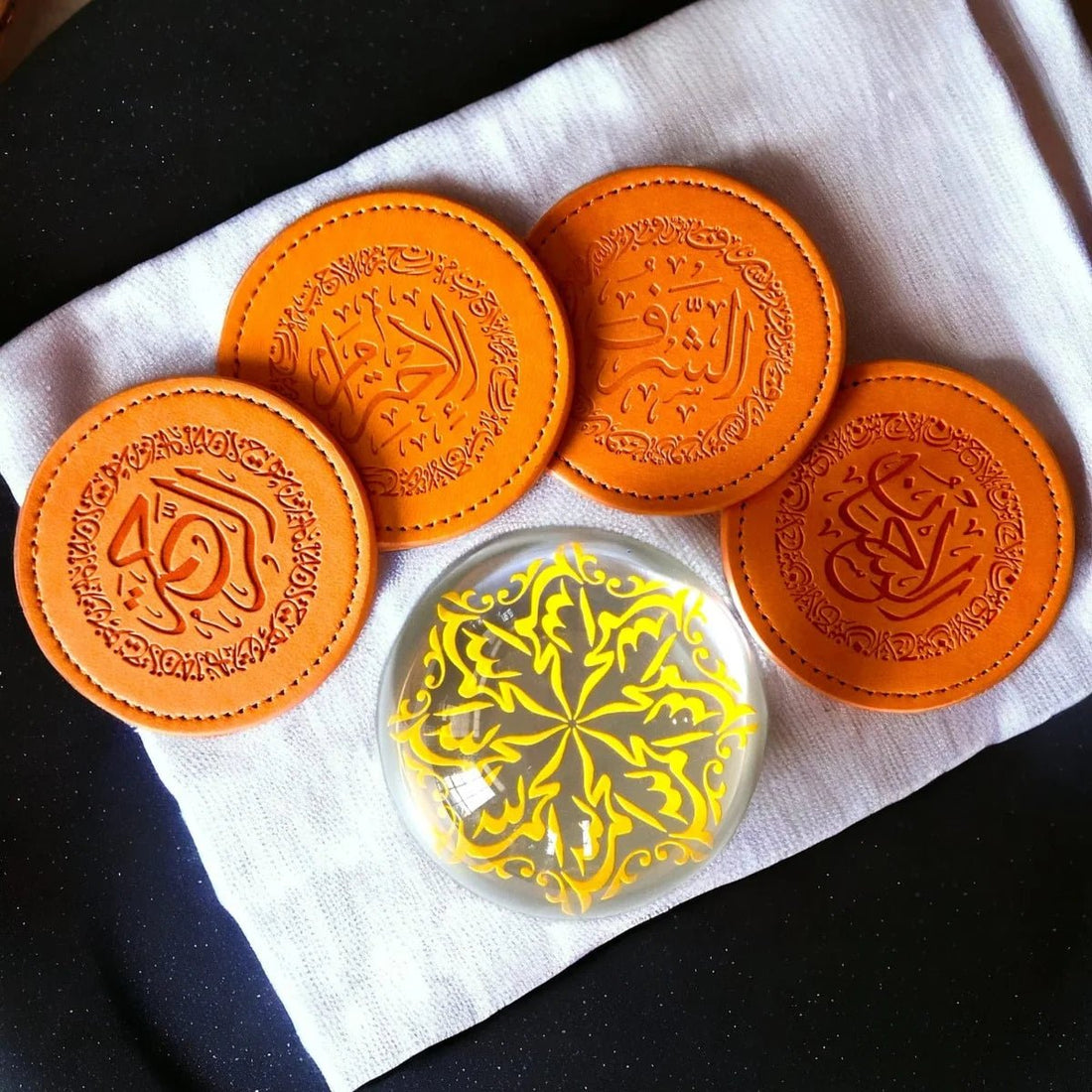 Leather Coaster Set - Mango Creek | Seemi&